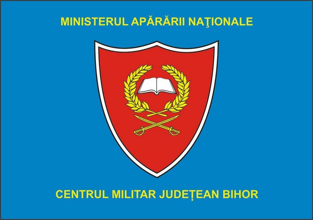 CENTRUL MILITAR JUDETEAN BIHOR - steag de identificare