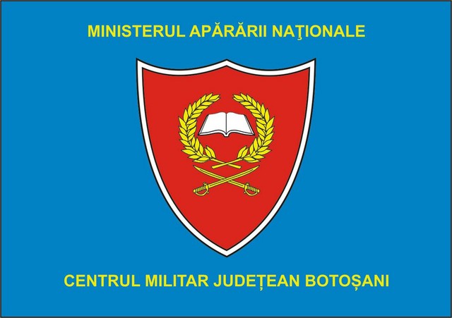 CENTRUL MILITAR JUDETEAN BOTOSANI - steag de identificare