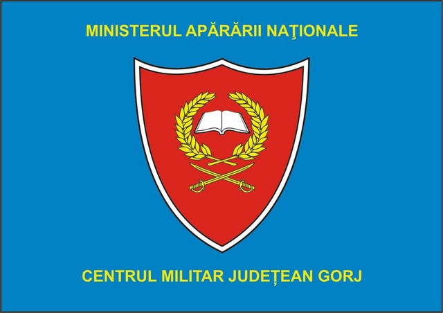 CENTRUL MILITAR JUDETEAN GORJ - steag de identificare