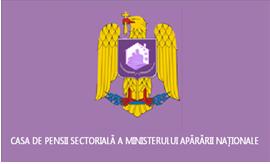 Casa de Pensii Sectoriala a Ministerului Apararii Nationale - Steag de identificare - fata