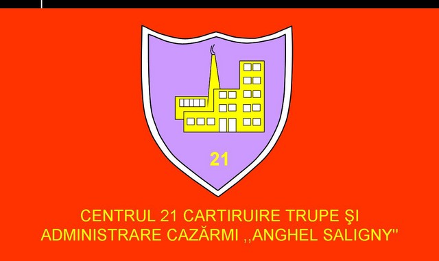 Centrul 21 Cartiruire Trupe si Administrare Cazarmi - steag de identificare