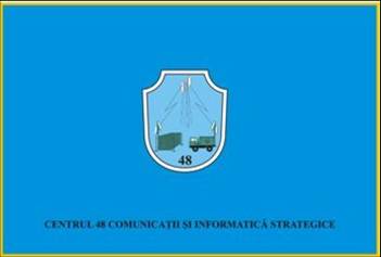 Centrul 48 Comunicatii si Informatica Strategice - steag de identificare
