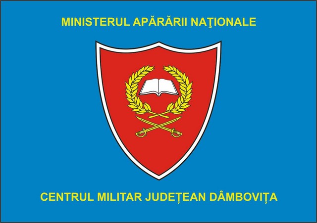 Centrul Militar Judetean Dambovita - steag de identificare