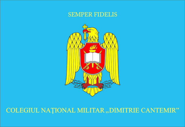 Colegiul National Militar Dimitrie Cantemir -  Steag de Identificare - Avers