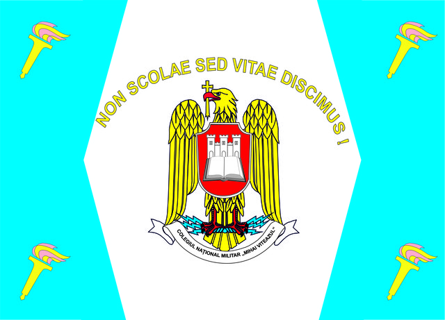 Colegiul National Militar Mihai Viteazul - Steag de Identificare - fata
