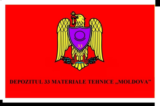 DEPOZITUL 33 MATERIALE TEHNICE „MOLDOVA” - steag de identificare