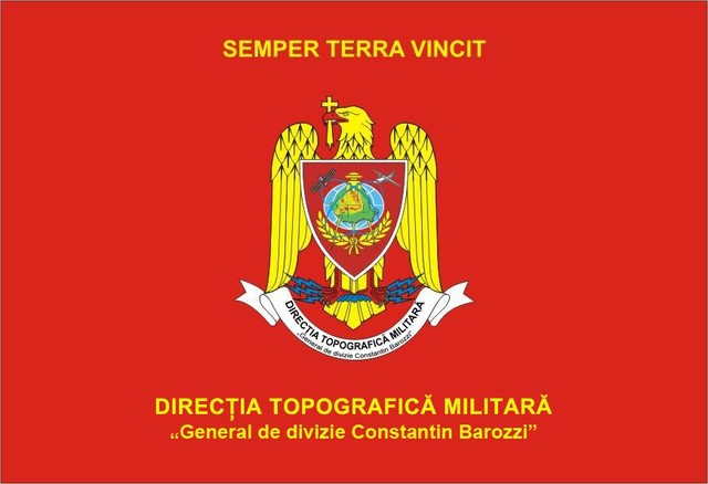 Directia Topografica Militara General de Divizie Constantin Barozzi - Steag de identificare - Fat
