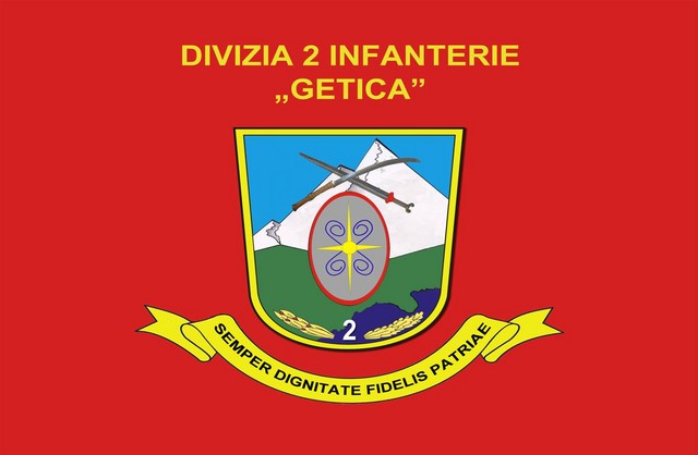 Divizia 2 Infanterie „Getica” – steag de identificare