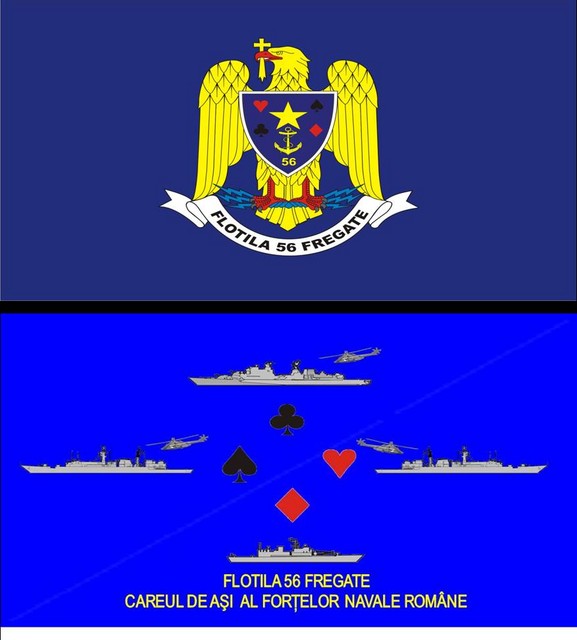 FLOTILA 56 FREGATE - steag de identificare