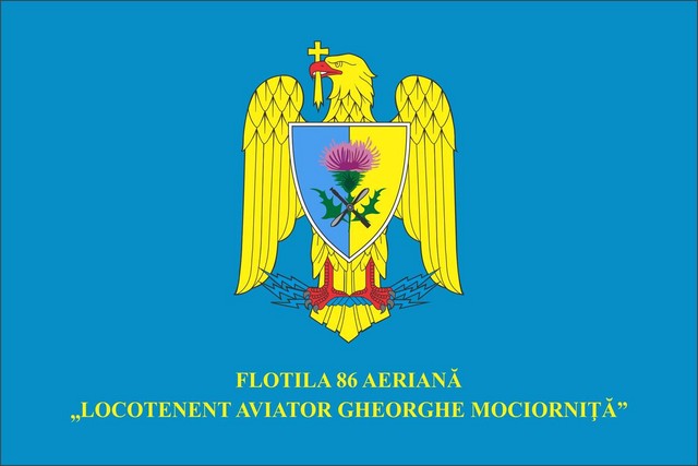 FLOTILA 86 AERIANA „LOCOTENENT AVIATOR GHEORGHE MOCIORNITA” - steag de identificare