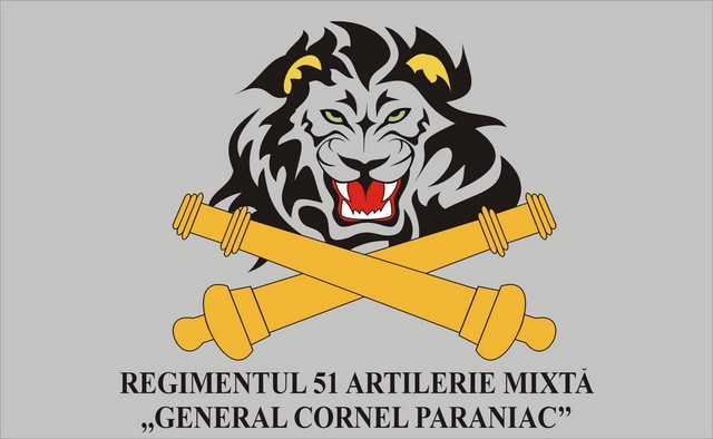 Regimentul 51 Artilerie Mixta ,,General Cornel Paraniac” - steag de identificare