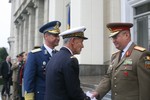 Aspect din timpul ceremoniei militare - foto Petrica Mihalache