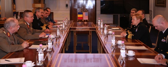 Intalnirea sefului SMG cu directorul Centrului de Excelenta pentru Operatiuni Combinate Intrunite pe Mare 