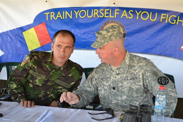 Aspect de la exercitiu - foto Iulian Cadulencu