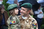 Aspect de la ceremonia de repatriere din Afganistan a militarilor Batalionului 33 Vanatori de Munte “Posada” - foto Valentin Ciobirca
