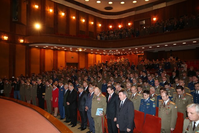Aspect din timpul ceremoniei dedicate Zilei Statului Major General