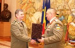 Aspect din timpul ceremoniei dedicate Zilei Statului Major General