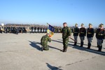 Ceremonia de schimbare a comenzii și inmanare a Drapelului de lupta Bazei Militare Deveselu