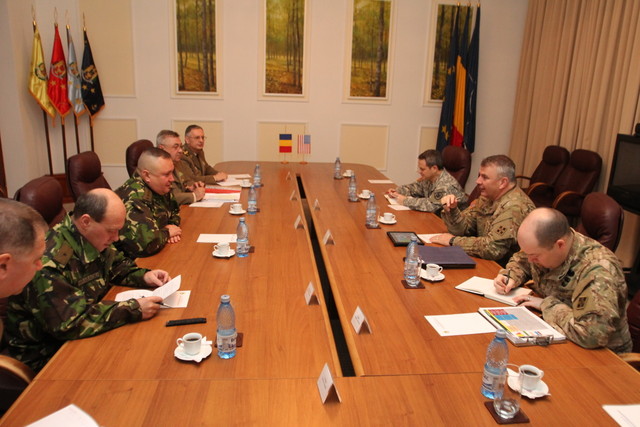 Intrevederea șefului SMG cu Generalul de brigada Timothy Jackson Daugherty