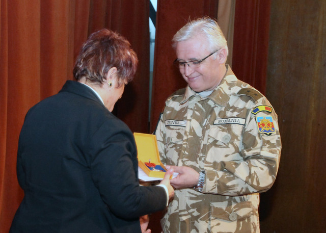 Ceremonie de avansare in grad și de conferire a unor distincții militare