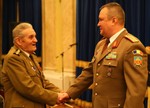 Ceremonie de inaintare in gradul urmator a unor militari in retragere