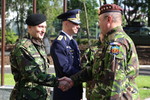 generalul Nicolae Ciuca ii felicita pe cei trei militari avansați astazi 

 foto Valentin Ciobirca