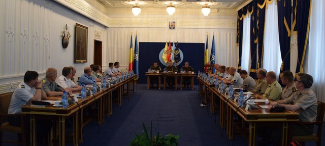 Intrevederea șefului Statului Major General cu reprezentanții militari naționali din Comandamentul Aliat pentru operații (SHAPE)