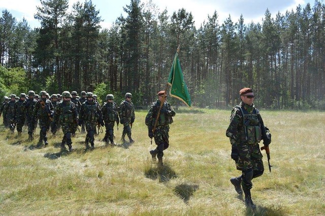 Militari din Batalionul 812 Infanterie 