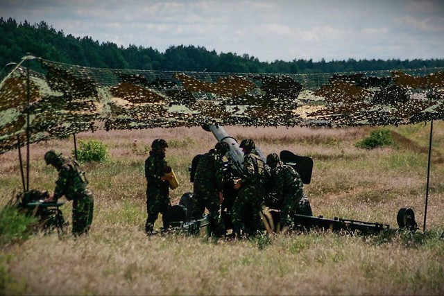 Militari din Batalionul 812 Infanterie 