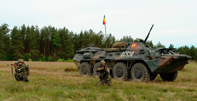 Militari din Batalionul 812 Infanterie 