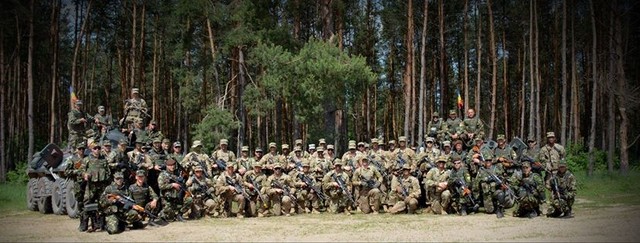 Militari din Batalionul 812 Infanterie 