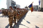 Ceremonia de plecare in misiune, in Teatrul de Operatii din Afganistan, a Batalionului 341 Infanterie Protecția Forței „Rechinii Albi