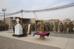 Ceremonie dedicata Zilei Eroilor organizata de militarii Batalionului de Protecția Forței “Vulturii Carpaților” dislocati in Baza Militara Aeriana Kandahar
Foto: MApN Iulian Cadulencu
