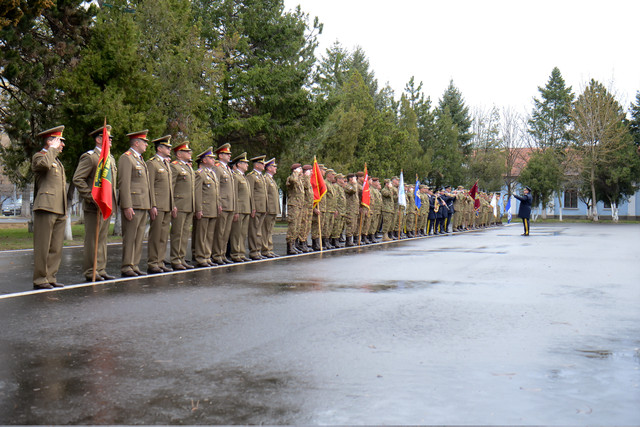 Ziua NATO sarbatorita la sediul Brigazii Multinationale Sud-Est 
Foto: M.Ap.N.