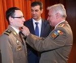 Inaintare in grad cu prilejul Zilei Statului Major General Foto. MApN Valentin Ciobarca