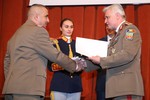 Acordarea de ordine, medalii nationale si distinctii militare cu prilejul Zilei Statului Major General Foto. MApN Valentin Ciobarca