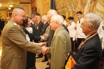 Aspect de la ceremonia de avansare in grad a veteranilor de razboi