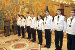 Aspect de la ceremonia de avansare in grad a veteranilor de razboi