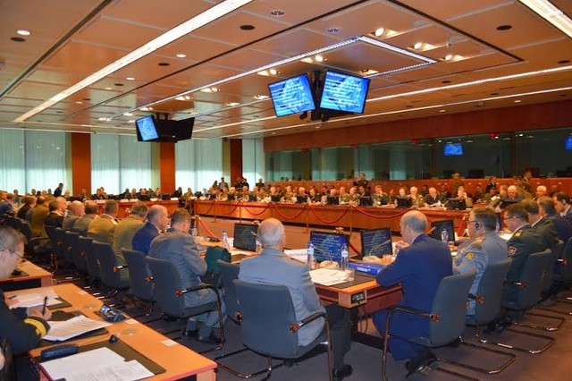 Reuniunea Comitetului Militar al Uniunii Europene - aspect din timpul discutiilor 