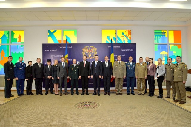 Delegatia Ministerului Apararii Nationale in vizita oficiala in Republica Moldova Foto: Vitalie Iovu