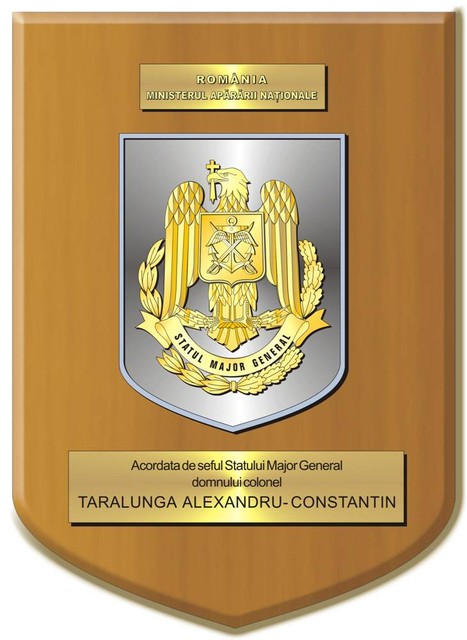 Statul Major General - placheta