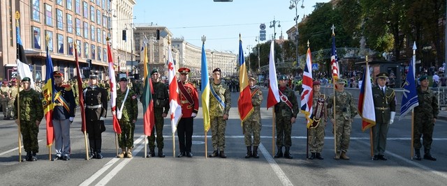 Ceremoniile organizate cu ocazia sarbatoririi a 27 de ani de independența a Ucrainei și 100 de ani de la inființarea statului ucrainean - foto Dmitrii Vosimeric, Ministerul Apararii al Republicii Moldova