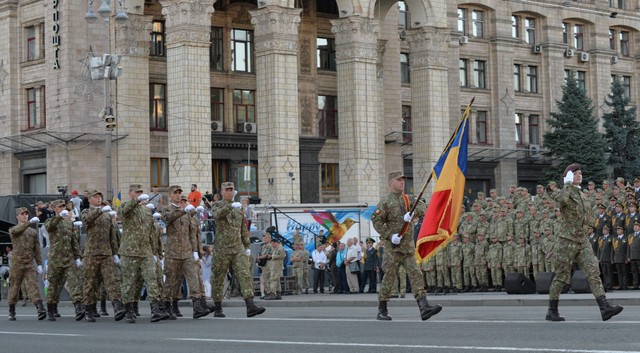 Ceremoniile organizate cu ocazia sarbatoririi a 27 de ani de independența a Ucrainei și 100 de ani de la inființarea statului ucrainean - foto Dmitrii Vosimeric, Ministerul Apararii al Republicii Moldova