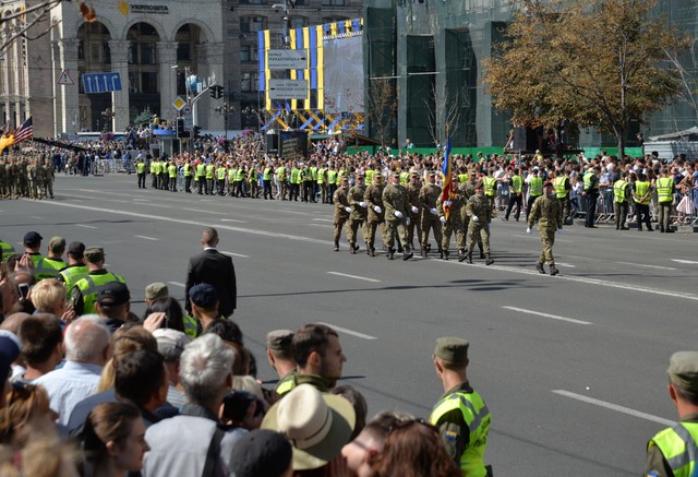 Ceremoniile organizate cu ocazia sarbatoririi a 27 de ani de independența a Ucrainei și 100 de ani de la inființarea statului ucrainean - foto Dmitrii Vosimeric, Ministerul Apararii al Republicii Moldova