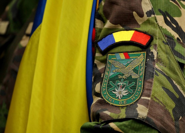 Aspecte din cadrul marsului vanatorilor de munte