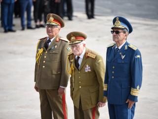 Veterani de război la Monumentul Eroilor Patriei din Al Doilea Război Mondial Foto:Laurențiu Turoi
