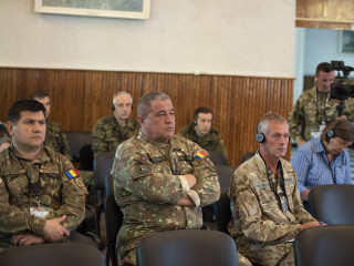 Conferință de presă pe timpul exercițiului Steadfast Cobalt 2019 <br/> Foto: Laurențiu Turoi