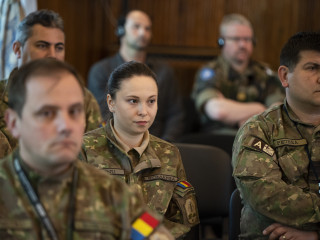 Conferință de presă pe timpul exercițiului Steadfast Cobalt 2019 <br/> Foto: Laurențiu Turoi