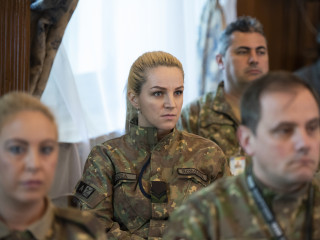 Conferință de presă pe timpul exercițiului Steadfast Cobalt 2019 <br/> Foto: Laurențiu Turoi