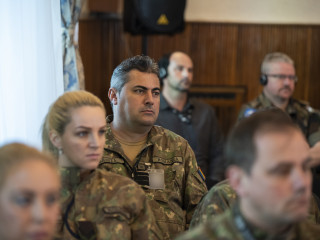 Conferință de presă pe timpul exercițiului Steadfast Cobalt 2019 <br/> Foto: Laurențiu Turoi